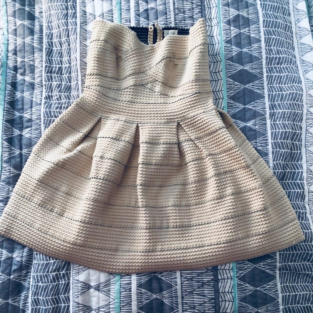 Beige spandex dress
